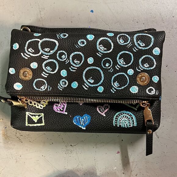 Graffiti Custom Miztique Faux Leather Clutch - Picture 2 of 4